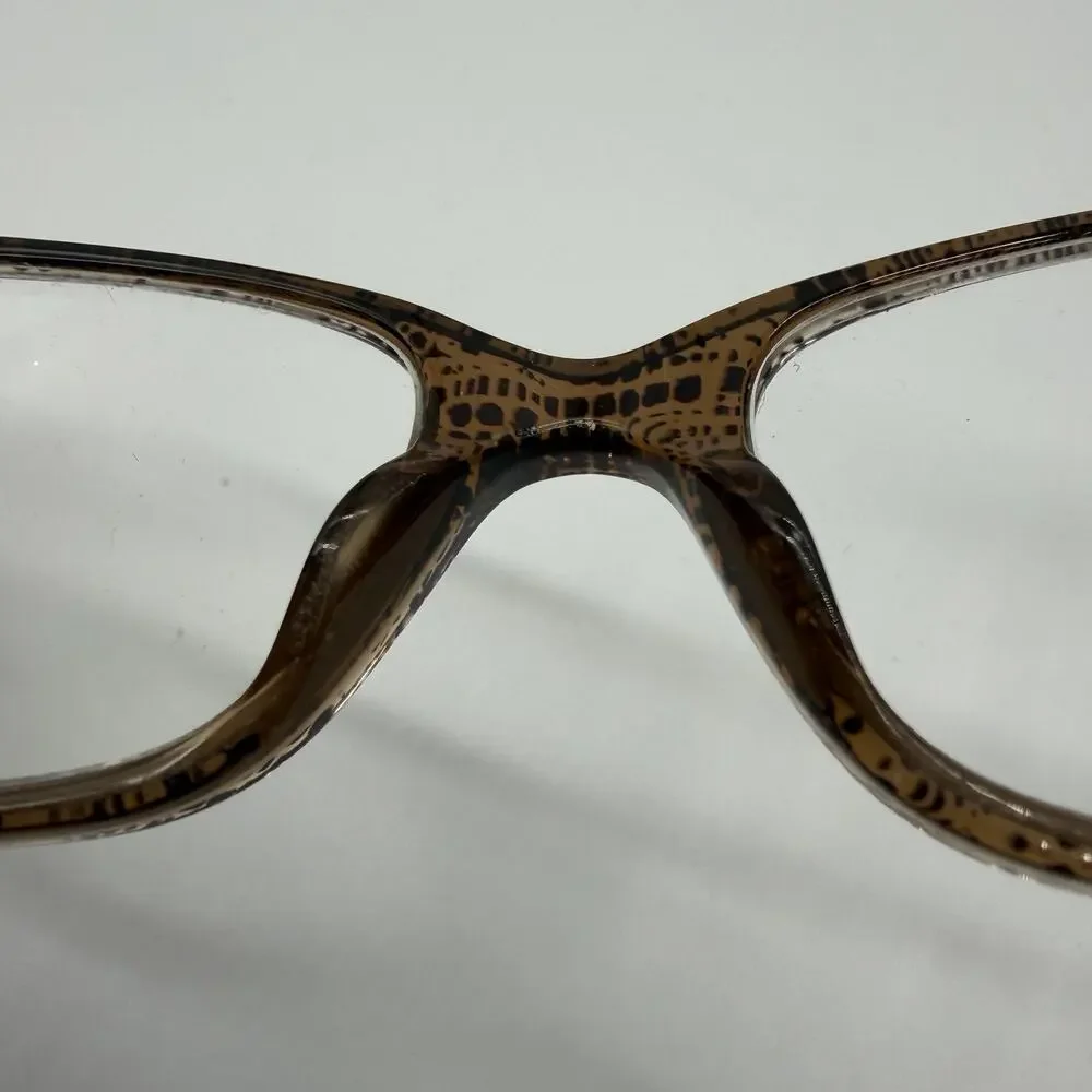 Versace MOD 3172 991 Eyeglasses 54-16-135 Brown Lizard Medusa Frames Only Italy